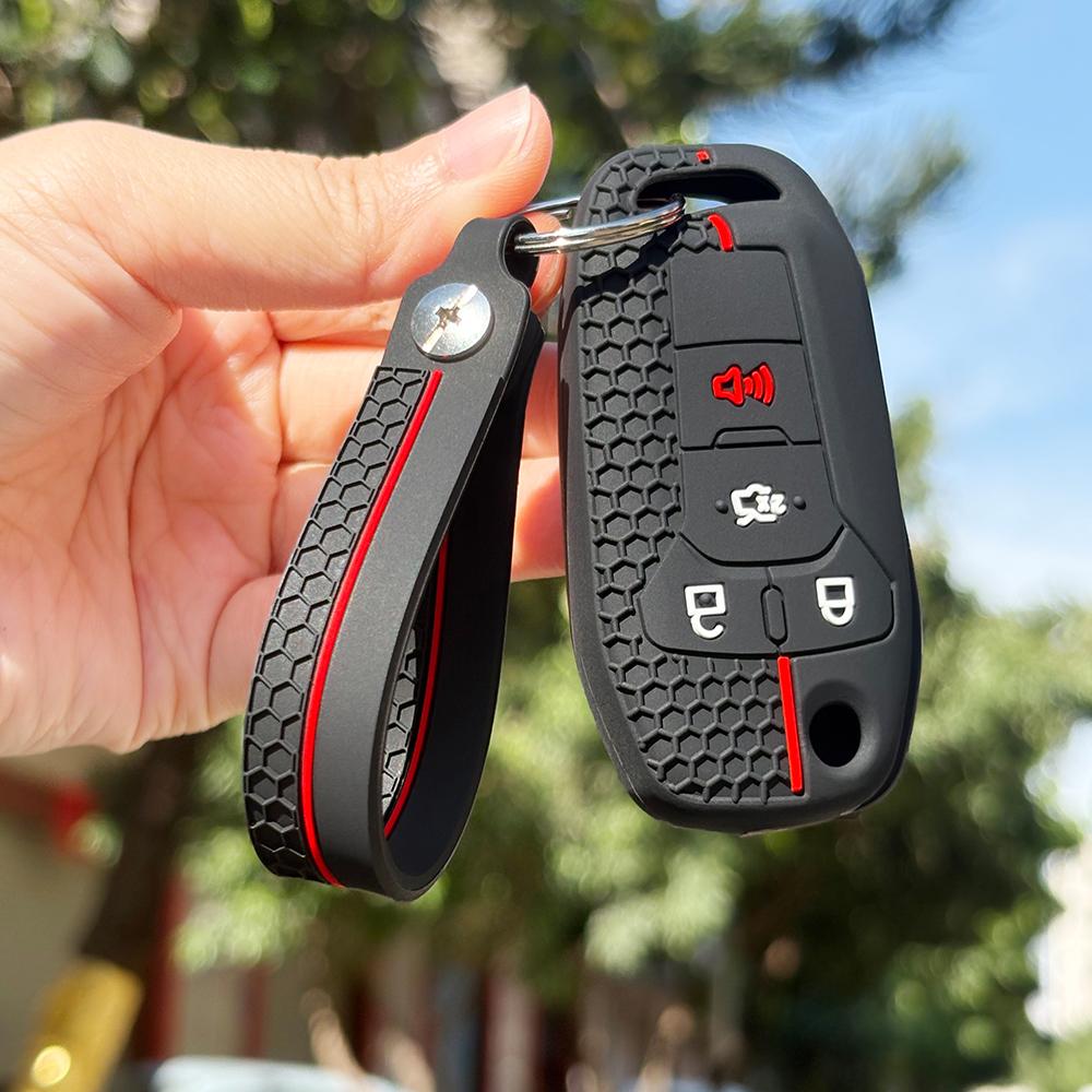 Keychain Protection For Ford Mustang Fusion Explorer Ka Focus S-Max Fiesta Silicone Car Key Case Cover Accessories