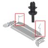 4 pezzi per Citroen C2 C3 C4 Cactus DS3 Saxo Xsara Picasso Ripiano portaoggetti per bagagliaio Confezione ganci per ganci di montaggio Staffa 699218