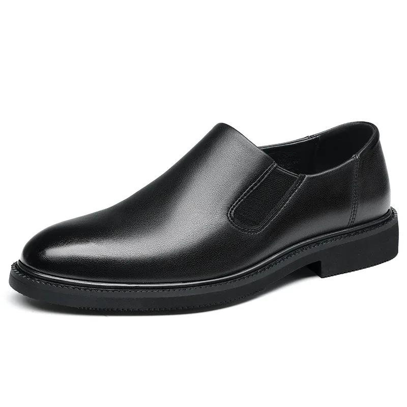 FashionDesigner New Male Loafers Spring Autumn Fashion Non-slip Breathable Shoes Man Lightweight Black Casual Men's Leather Shoes