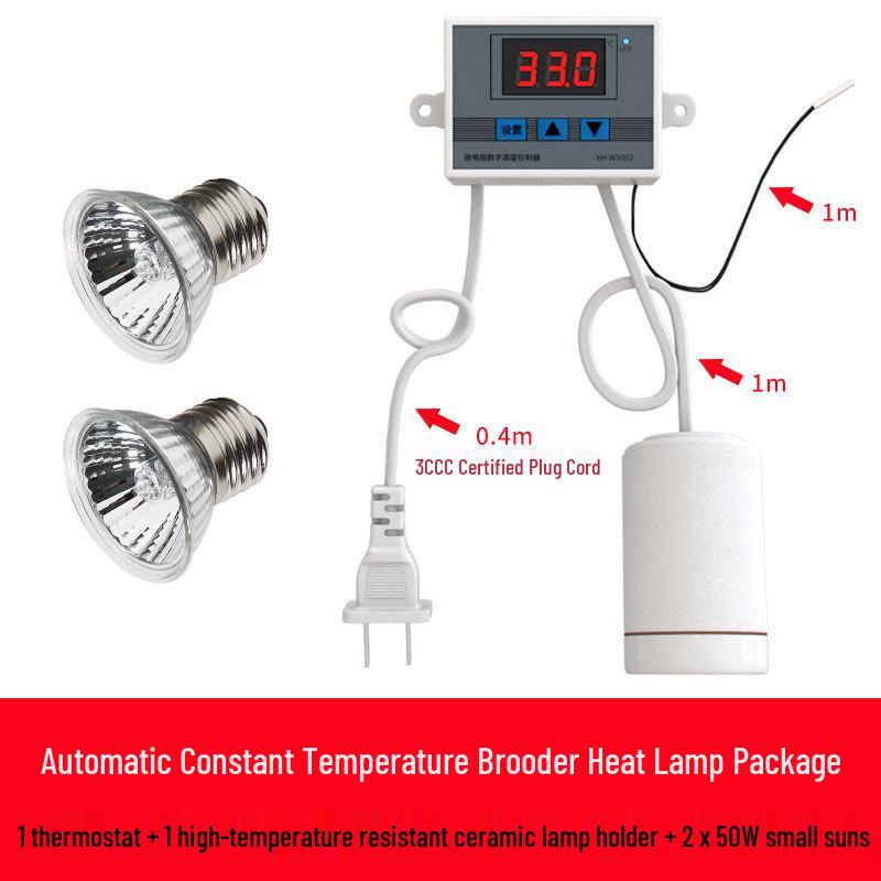 Lu Ding Automatische Temperaturkontroll-Wärmelampe für Kükenaufzucht und Papageien