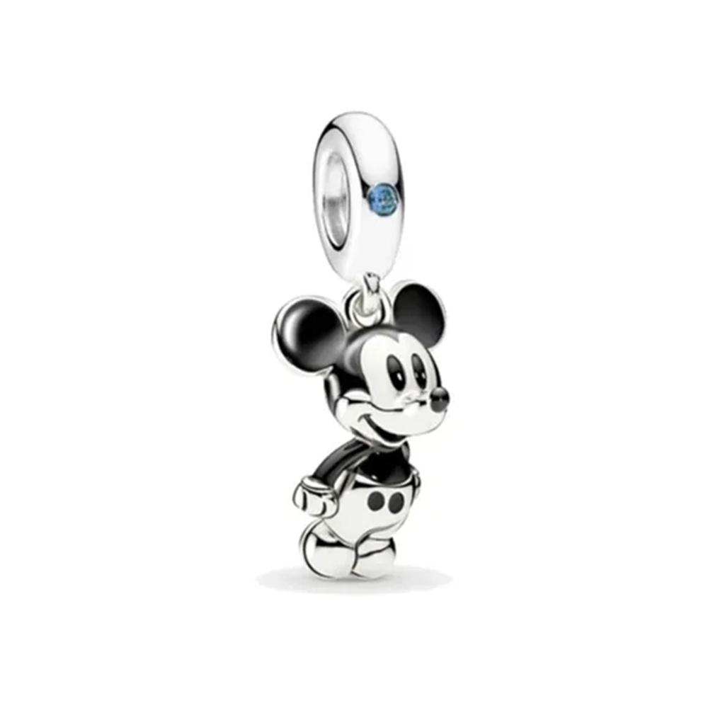 Hot Sell MINISO Disney 925 Silver Animals Mobilization Charms Beads Hot Original Bracelet Trinkets DIY Jewelry Women