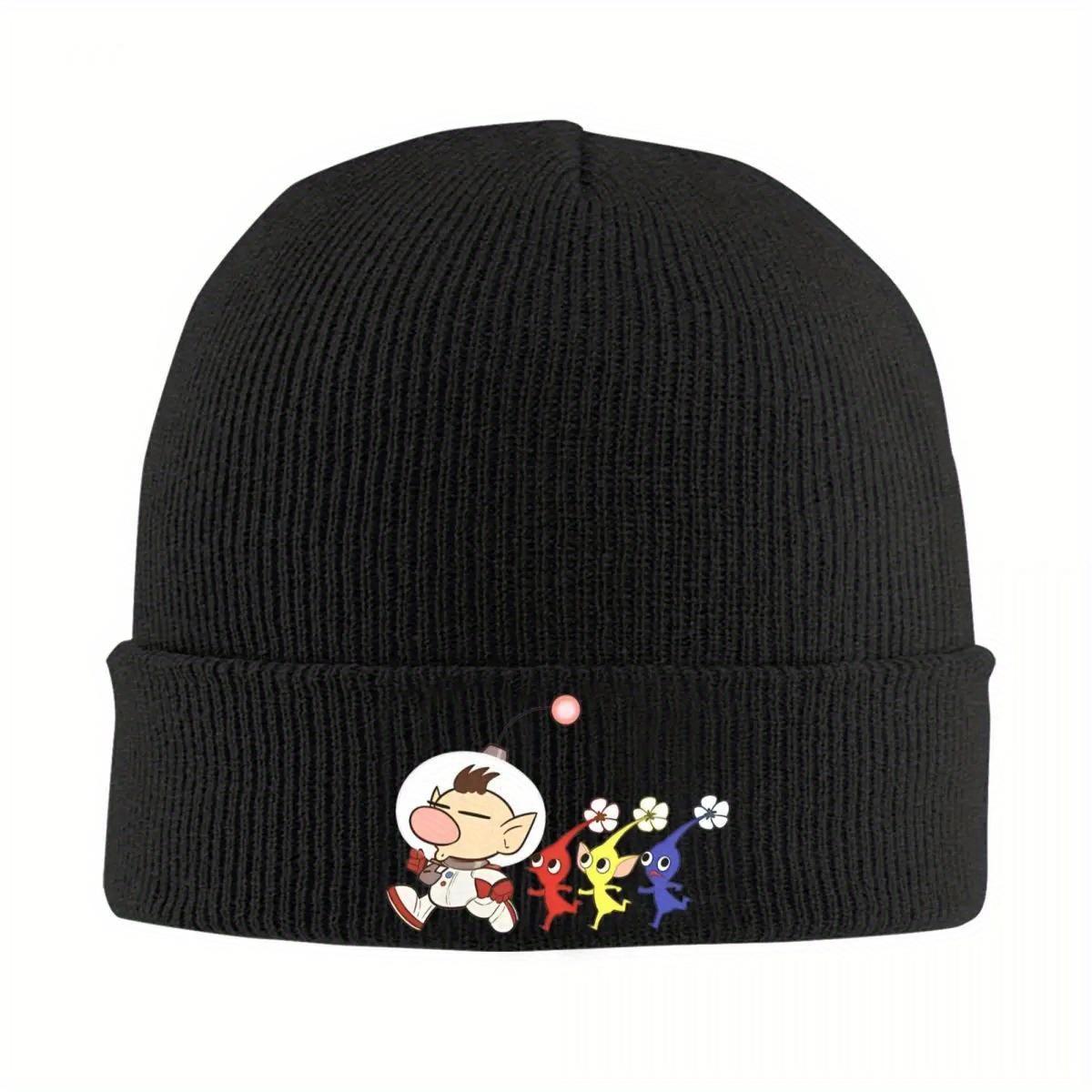 Captain Olimar Knitted Caps for Women Unisex Beanie Winter Hat Acrylic Pikmin Casual Cap