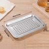 Rectangle Stainless Steel Tea Tray For Home Office Teahouse Restaurant Japanese Style Serving Platter Kitchen Bar