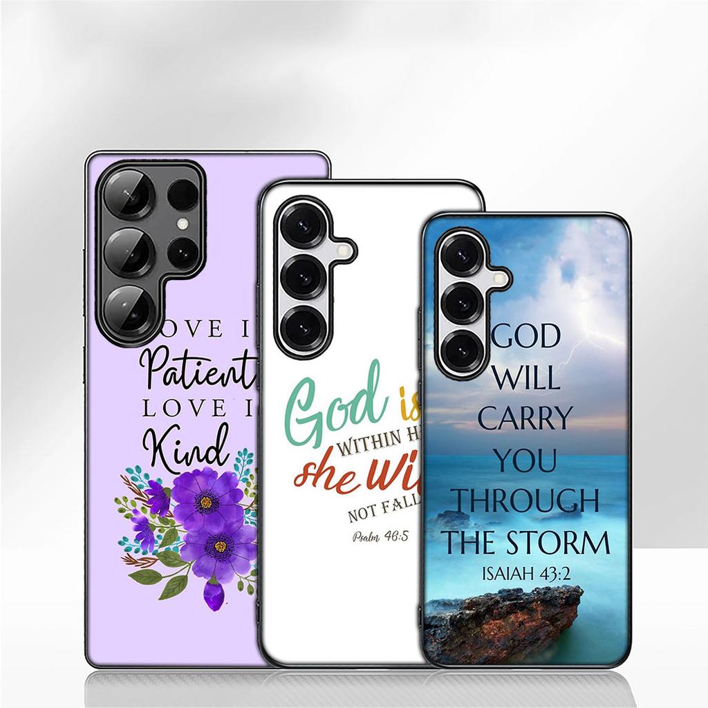 Bible Verse Christian Jehovah God Case for Samsung Galaxy A07 A13 A12 A14 A23 A42 A50 A51 A52 A53 A70 A71 A72 A04 Note 20 9 8 10