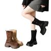 Retro  Autumn New Street Fashion Thick Heel Thick Sole Two Wear Martin Boots