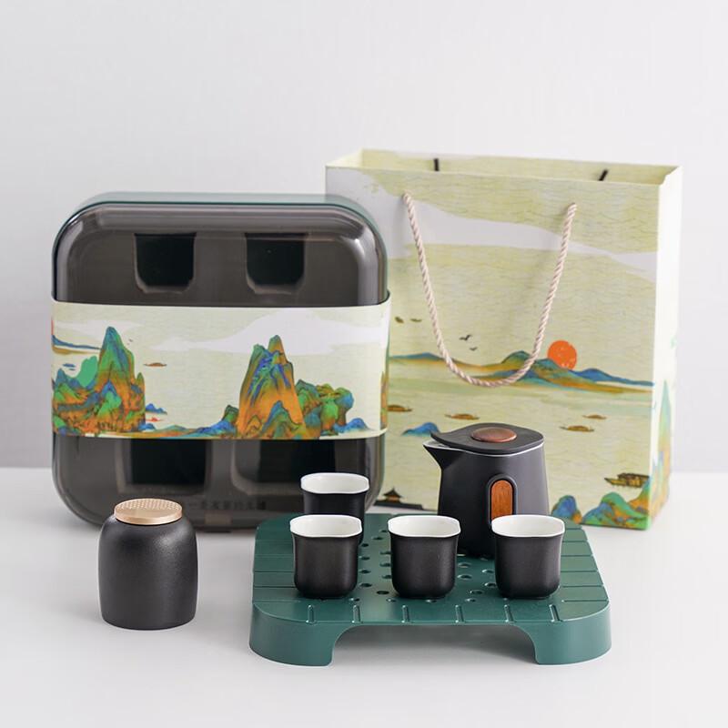 Portable Ceramic Gongfu Tea Set - Penguin Series