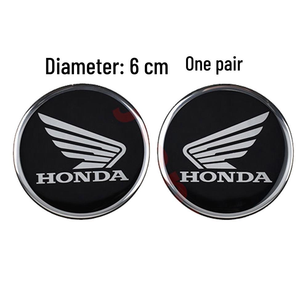 Autocollant Métal Logo Gravé au Laser Réservoir de Carburant Moto Honda