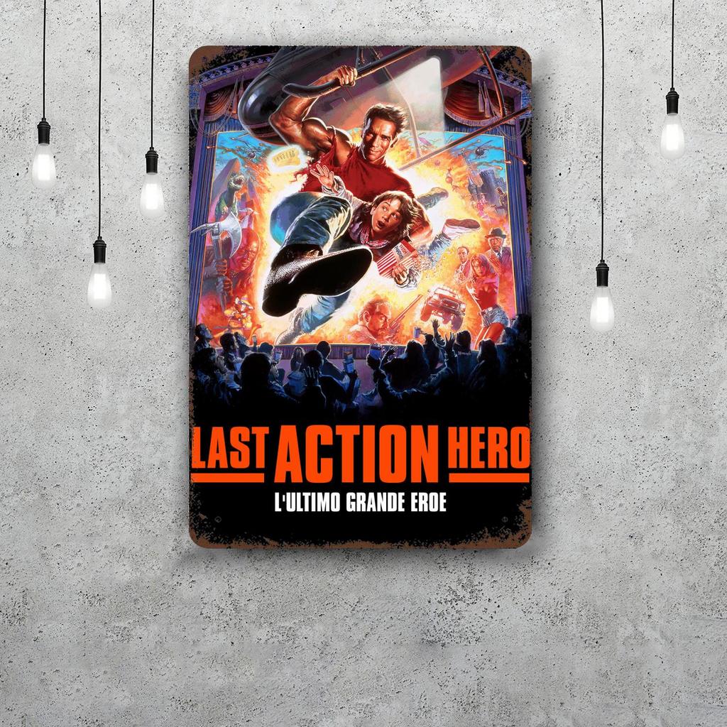 Last Action Hero Funny Bar Metal Sign Retro Plaque Vintage Sign Alcohol Drinker Pub Club Man Cave Kitchen Wall Decoration