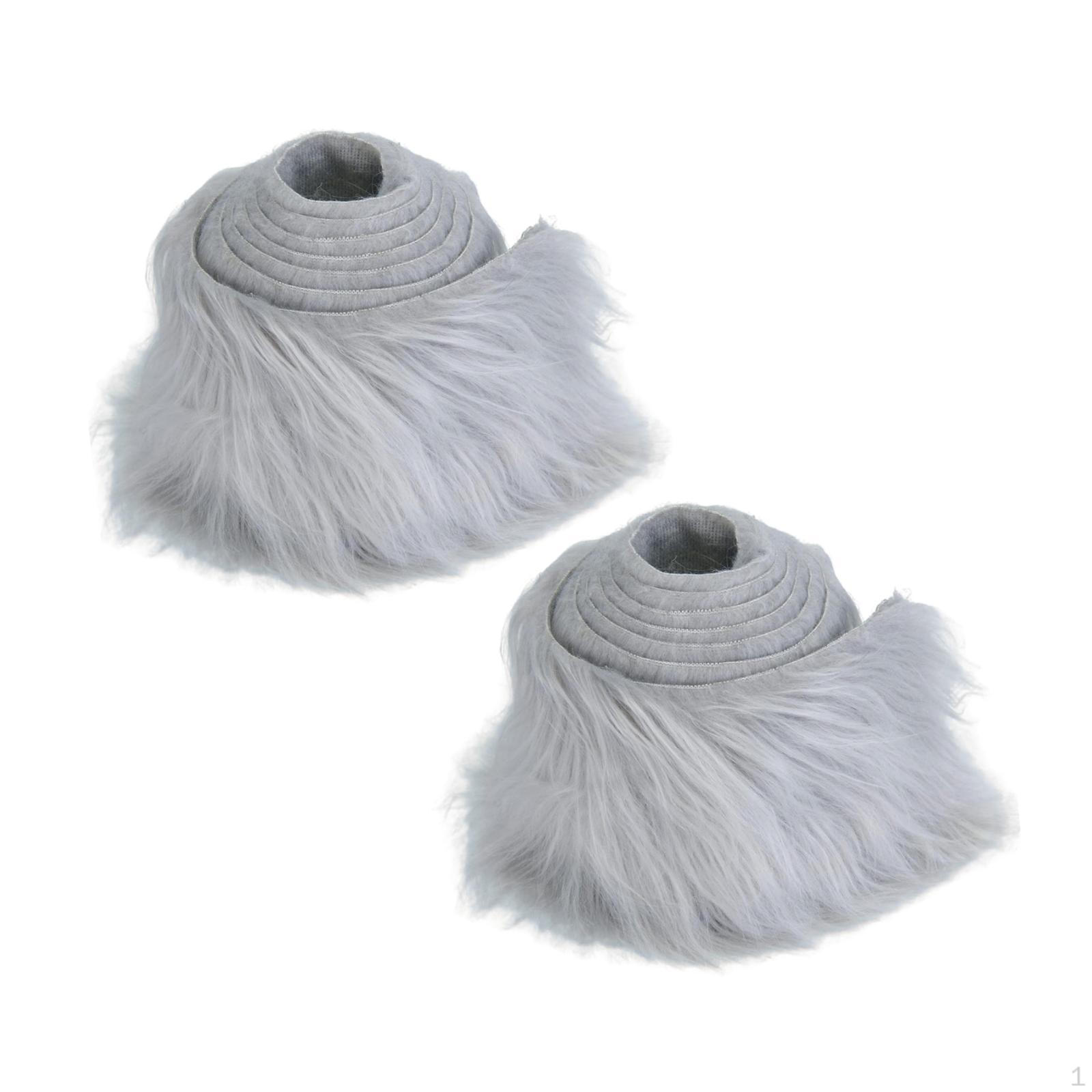 

2 шт. Искусственный Костюмный Реквизит Косплей DIY Лохматый для Рождественского Праздничного Шляпа Обувь