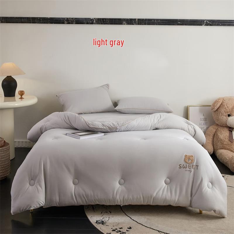 JELY Ganzjahres-Baumwoll- und Sojabohnenfaser-Steppdecke