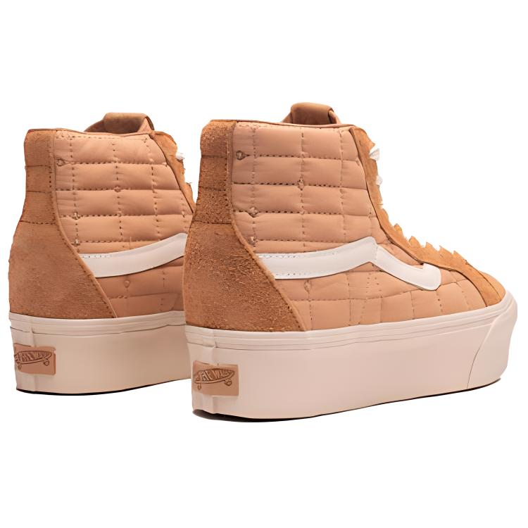 Vans Joe Freshgoods x Sk8-Hi Reissue Platform LX Camel Unisex Sneakers Brown VN0007PWCAM