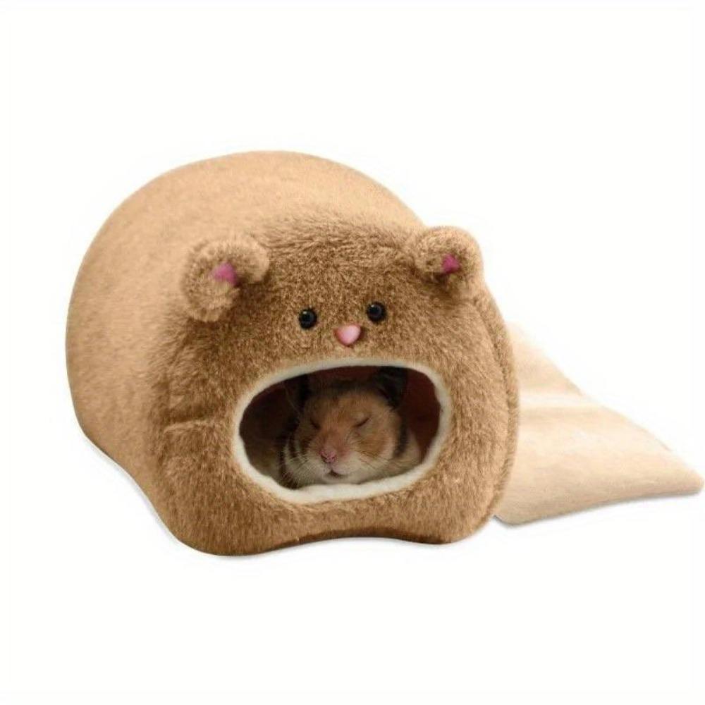 1PC Hamster Soft Warm Bed Rat Hammock Pig Squirrel Winter Pet Toy Hamster Cage House Hanging Nest+Mat House Bed Animal Mice Rat Nest