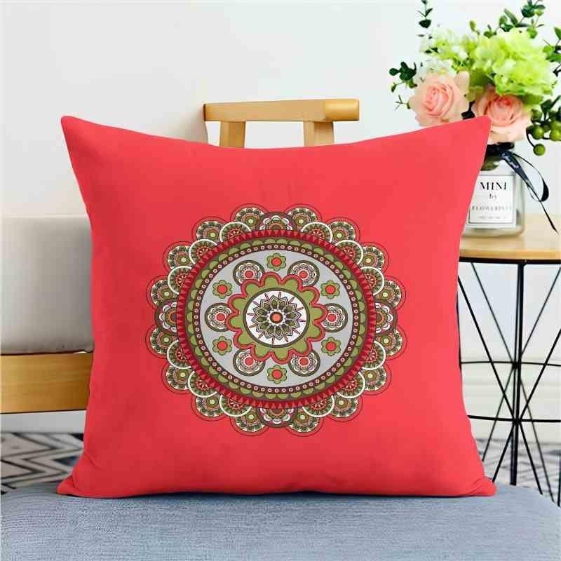 Classical Pattern Pillow Coversofa Living Room Cushion Cover Officewaist Pillow Bedside Square Pillowcase Removable and Washable