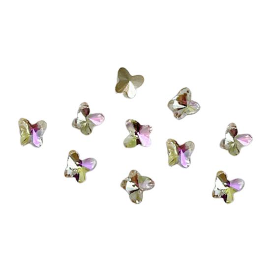 10ks/sada Nail Art Charm 3D vícetvaré DIY lesklé luxusní umělé křišťálové ozdoby na nehty zdobení nehtů domácí salon příslušenství na nehty