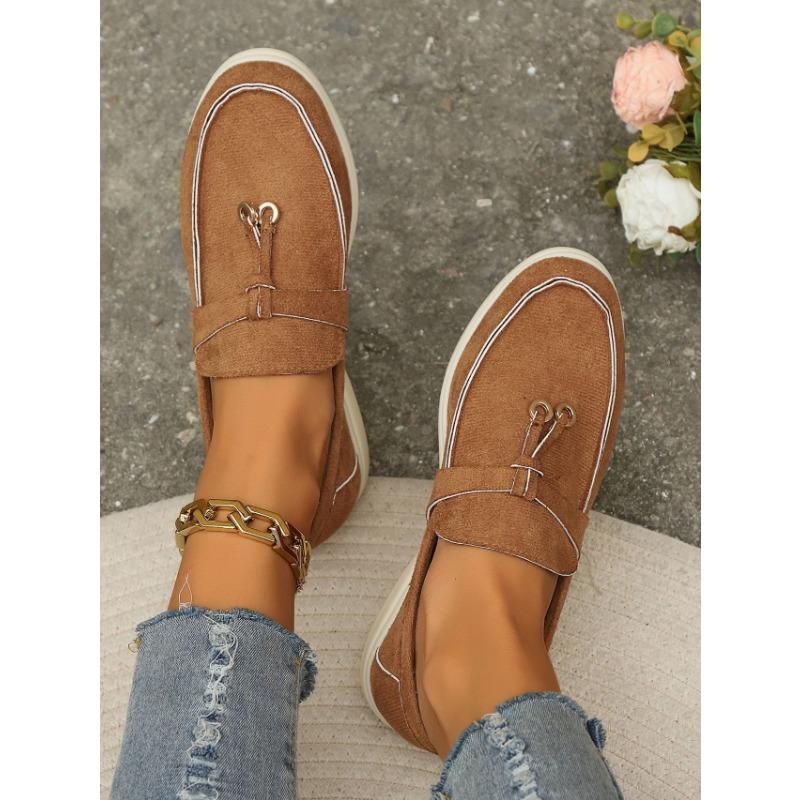 Large Size Women's Shoes New European and American Foreign Trade Pedal High-grade Carrefour Doudou Shoes Women