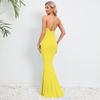 Women Floral Beach Vacation Bodycon Streetwear Maxi Dress Summer Clothes Fishtail Skirt