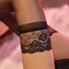 Silicone Stay Up Stockings Non-slip Sexy Underear Female Summer Gothic Ultra-thin Lace Over Knee Transparent Thigh High Stocking