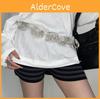 Elegant Rose Flower Design Waist Rope With Fabric Buckle For Casual Dresses And Jeans