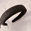 3CM Vintage Denim Cloth Headband Simple Sponge Hairband for Women Girls Shopping Face Wash Headpiece Classic Denim Hair Hoop