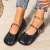 Nuevos Zapatos de Charol Artísticos Estilo Bosque para Mujer en Marrón Oscuro Diseño Vintage Mary Jane., Zapatos de Mujer
