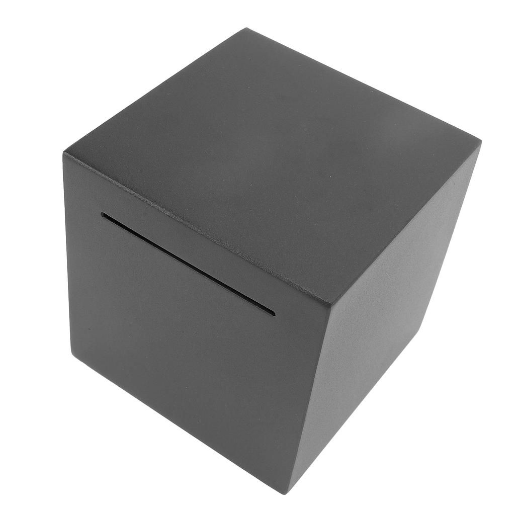 Stainless Steel Piggy Bank Drop Resistant Large Capacity Simple Design Money Bank Money Saving Box