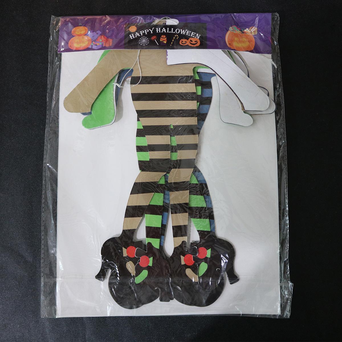 

Halloween Room Shopping Mall Layout Long-Legged Witch Honeycomb Ball Pendant High-Heeled Witch Pendant Customization High Heel Witch Three-piece Set