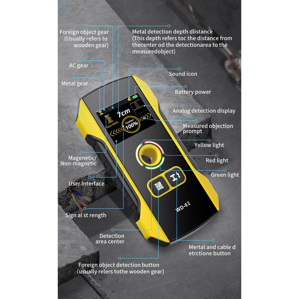 Scanner Precise Safe Drill Hole Tools for AC Live Cable Wires Metal Wood Stud Finder Portable Wall Detector