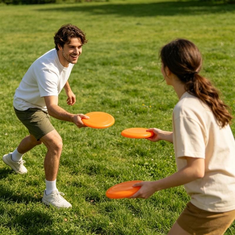 Plastic Swivel Flying Discs Outdoor Beach Competitive Saucer Sports Toy for Camping and Team Building Easy To Use