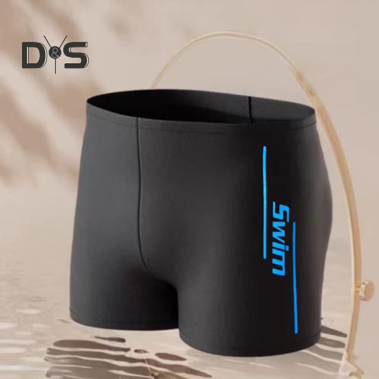 Męskie elastyczne kąpielówki, szybkoschnące, antypoślizgowe, plażowe, bokserki w kształcie litery U, ściągane sznurkiem w pasie, do uprawiania sportów wodnych, surfingu