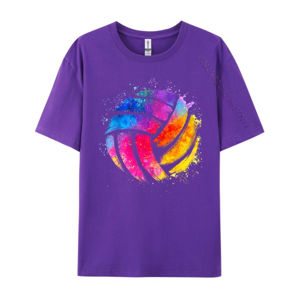 Volleyball Art Boy Girl Volleyball Lover Funny Shirt Mens Clothing 2024 Graphic Tshirt Fathers Day