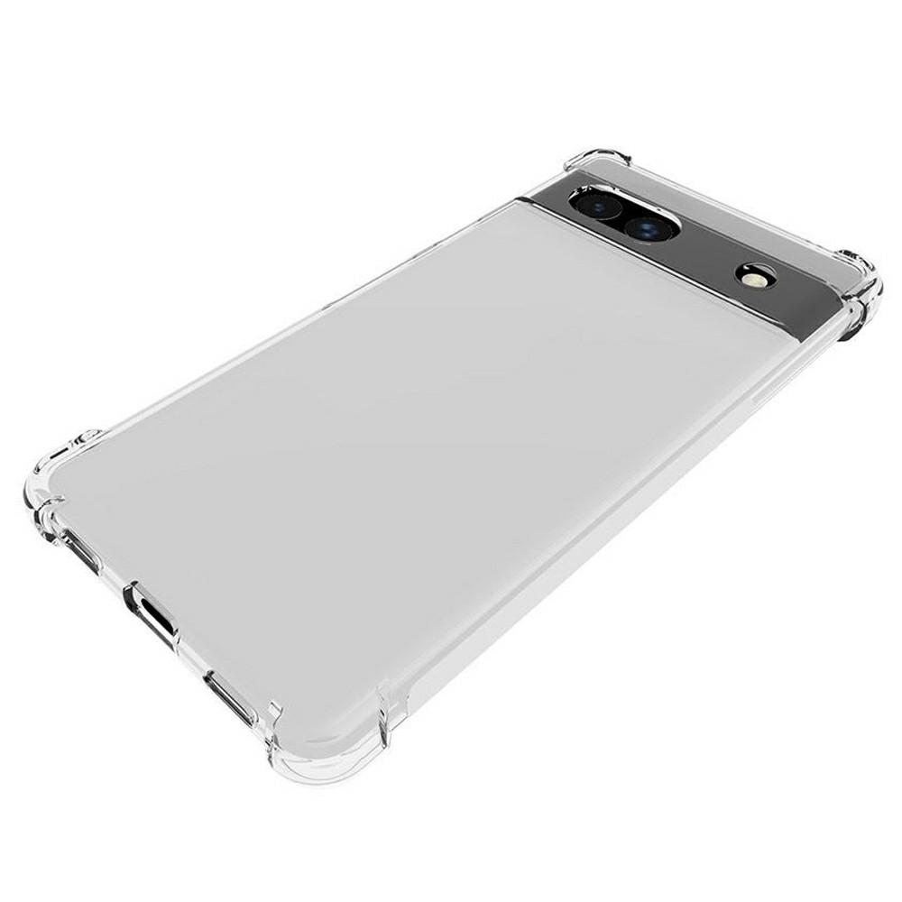 

For Google Pixel 7A Non-slip Shockproof Phone Case Thickened Four Corner Protection Transparent Soft TPU Back Cover A