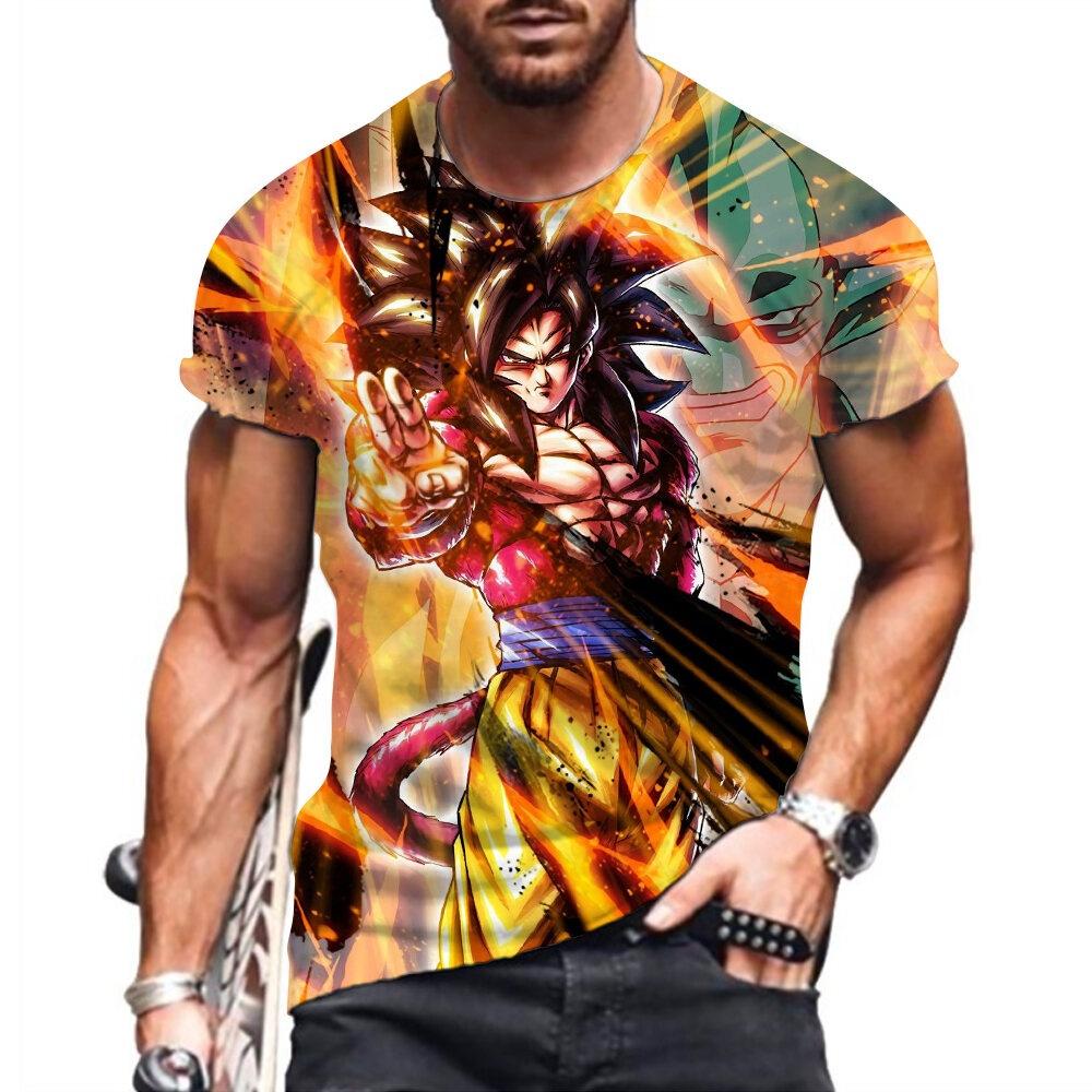 Dragon Ball Tshirt Clothes Kakarot Goku Super Saiyan Vegeta Fashion Streetwear