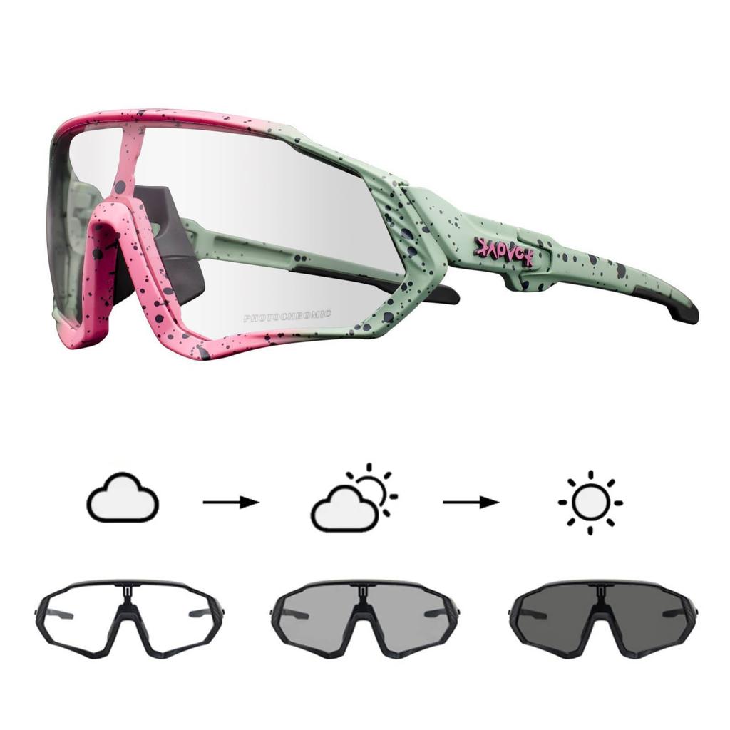 Kapvoe Photochromic Sunglasses for Men Glasses Cycling Women MTB Mountain Road Bicycle Eyewear Sports Cycling Oculos Ciclismo