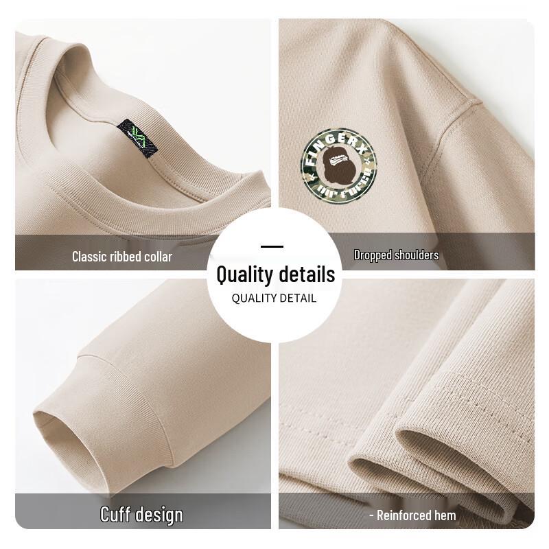 Fingercroxx IT Men's Heavyweight Cotton Long Sleeve T-Shirt