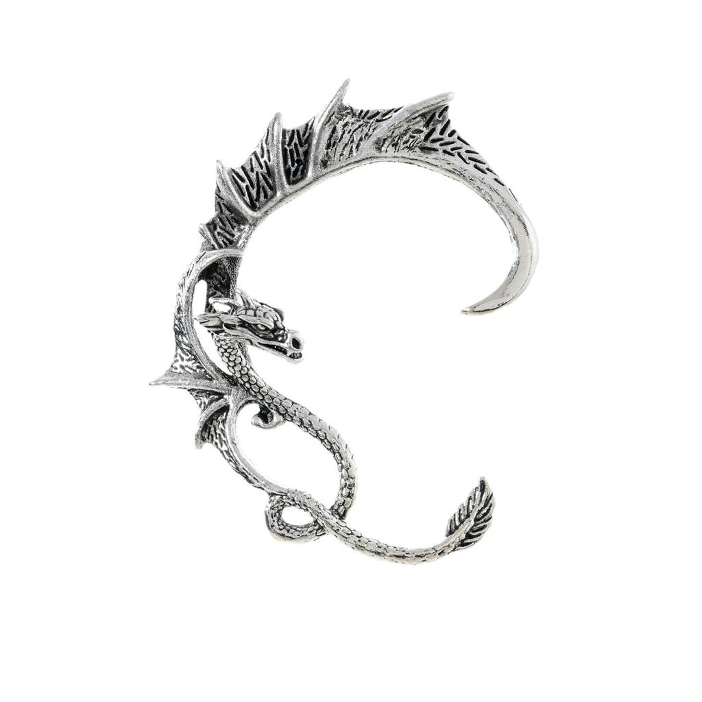 Retro Alloy Earrings Exaggerated Punk Style Three-Dimensional Flying Dragon Ear Hanging Men And Women Can Wear Earrings