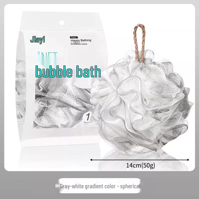 Super Soft Colorful XL Bath Flower Ball - Durable, Individually Packaged, Non-Fall Foam for Bath Use