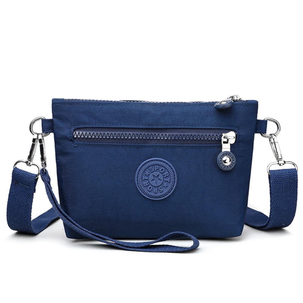 

Korean Style Zipper Crossbody Bag Nylon Small Phone Bag Casual Canvas Shoulder Bag Women