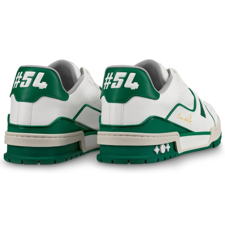Louis Vuitton Trainer Sneakers 'White Green' 1A54HM