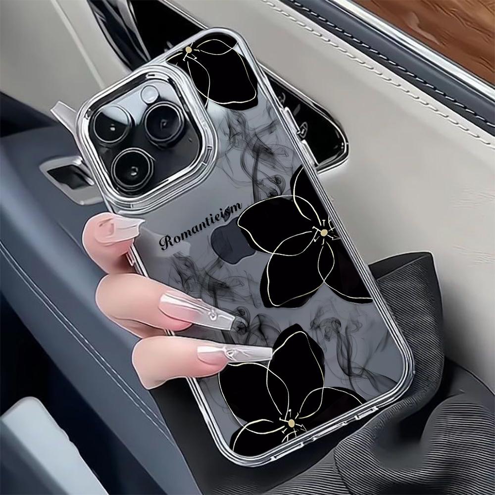Render flowers Transparent Minimalist Creative Phone Case For iPhone 17 Air 16 15 Pro Max 14 Plus 13 12 11 17E Soft Cover