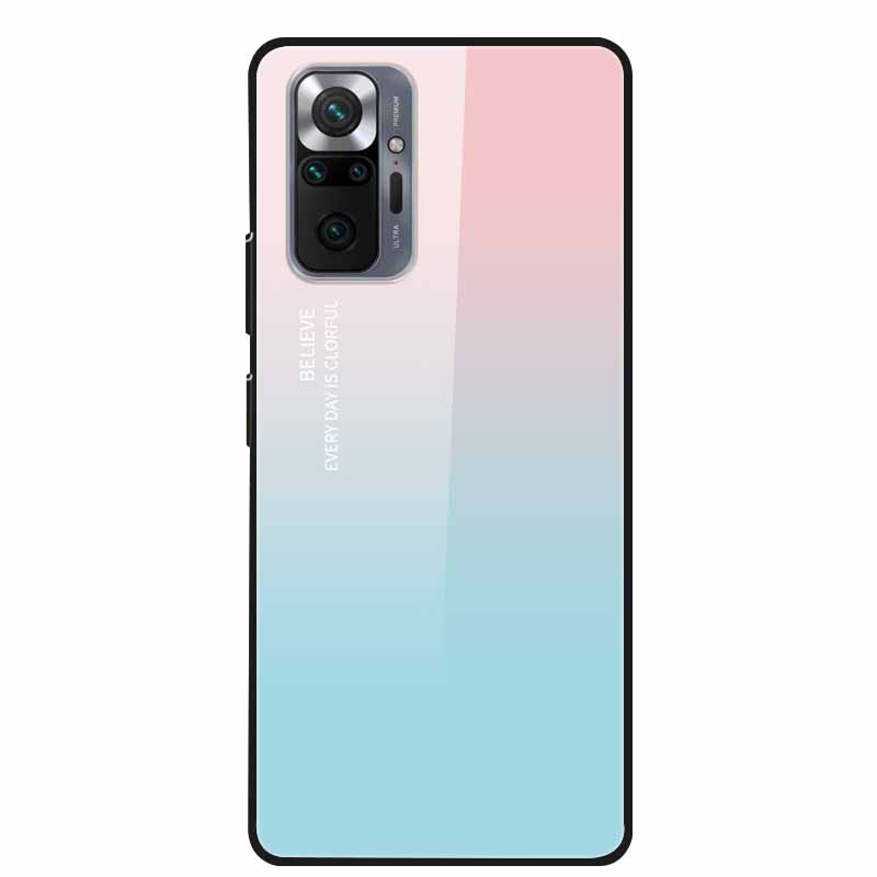 Tempered Glass Colorful Cover For Xiaomi Redmi Note 10 Pro Case Hard Shockproof Funda for Redmi Note10 / Note 10Pro Cases Shell