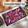 Personalized Crystal Velvet Carpet Custom Name Text,The Amazing Digital Circus Anti Slip Area Rug For Home Decoration
