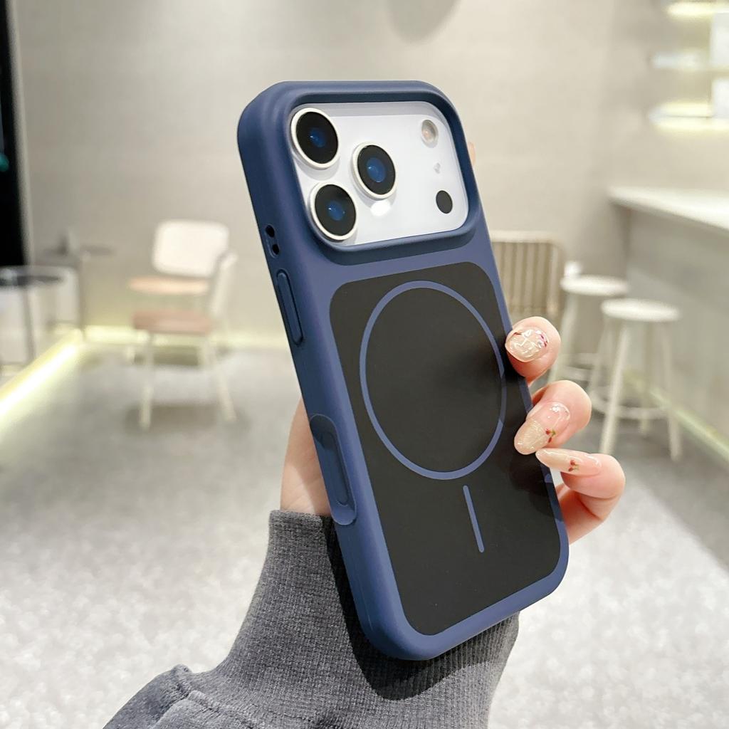 Luxury Hit Color Liquid Silicone Soft Phone Case For iPhone 17 Air 16 15 14 13 Pro Max Plus For MagSafe Charge Magnetic Cover