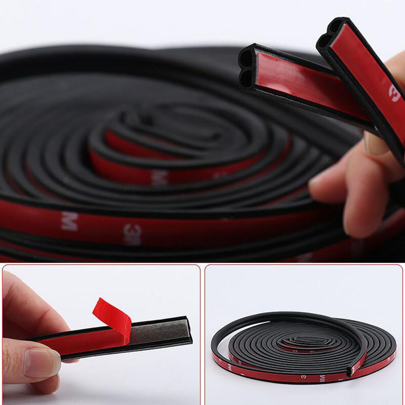 Autotürdichtung Gummistreifen 10m/8m/5m Stark klebend Autotür Dichtmittel B-Typ Staubdicht Lärm Wind Autotür Dichtstreifen Klebeband