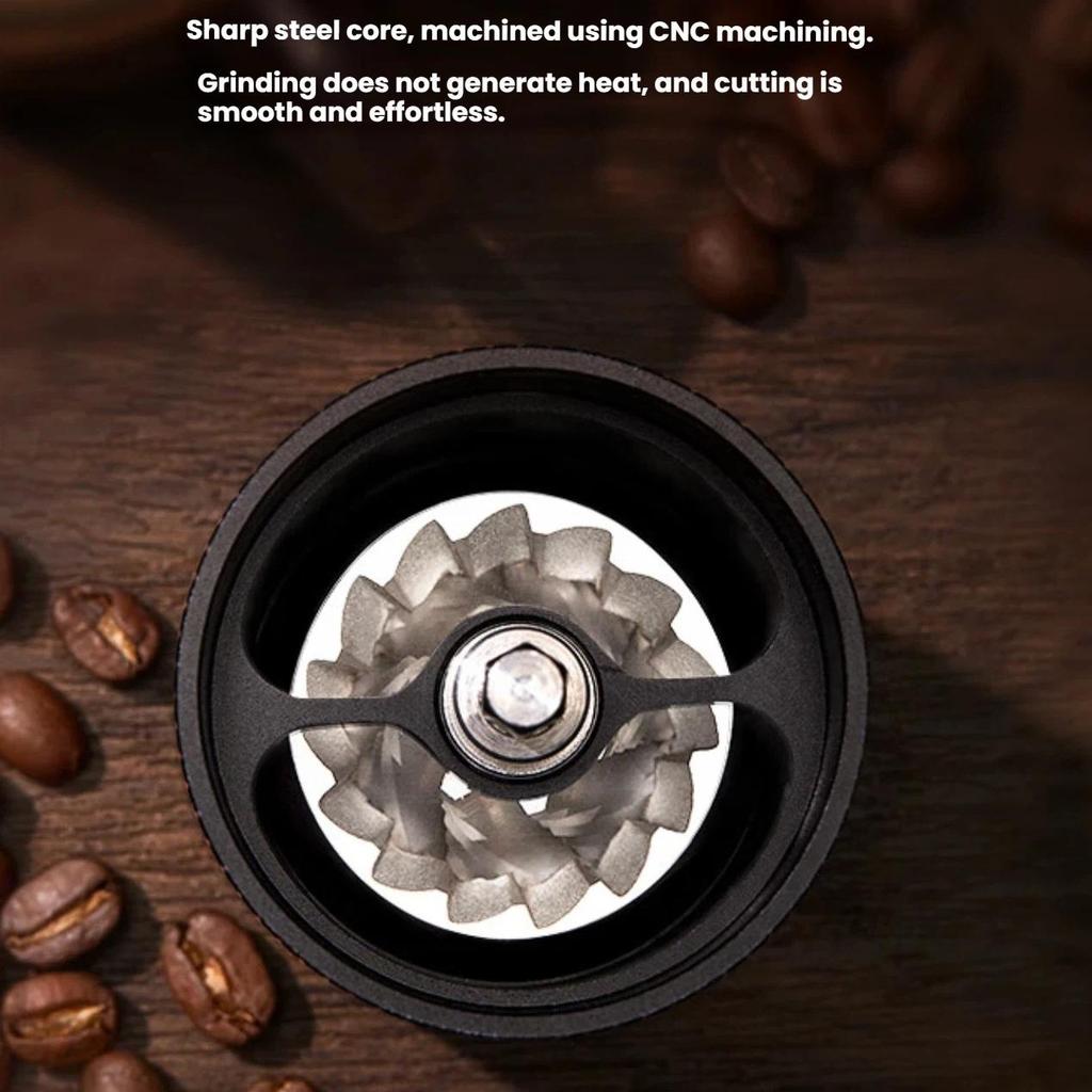 JD Original Hand-Crank Coffee Grinder, Portable Manual Coffee Bean Grinder, Seven-Star Grinding Machine