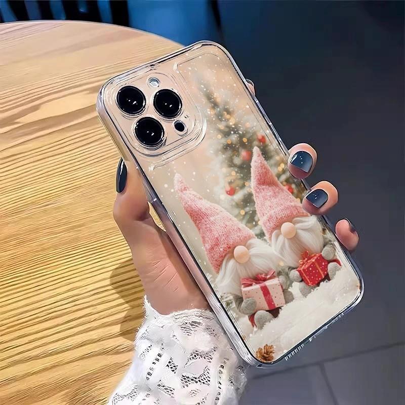 

Christmas Winter Snow Gnome Phone Case For Samsung S25 S24 S23 S22 S21 S20 Note20 Note10 Plus Ultra Lite 5G Clear Soft TPU Cover Samsung S10 Plus 4G