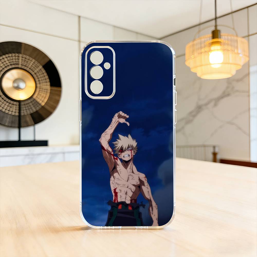 My H-Hero Academia K-Katsuki B-Bakugo  Phone Case For SamsungA10,12,20,21S,30,31,40,50,51,52,70,71 Transparent Cover Samsung a52 a52S