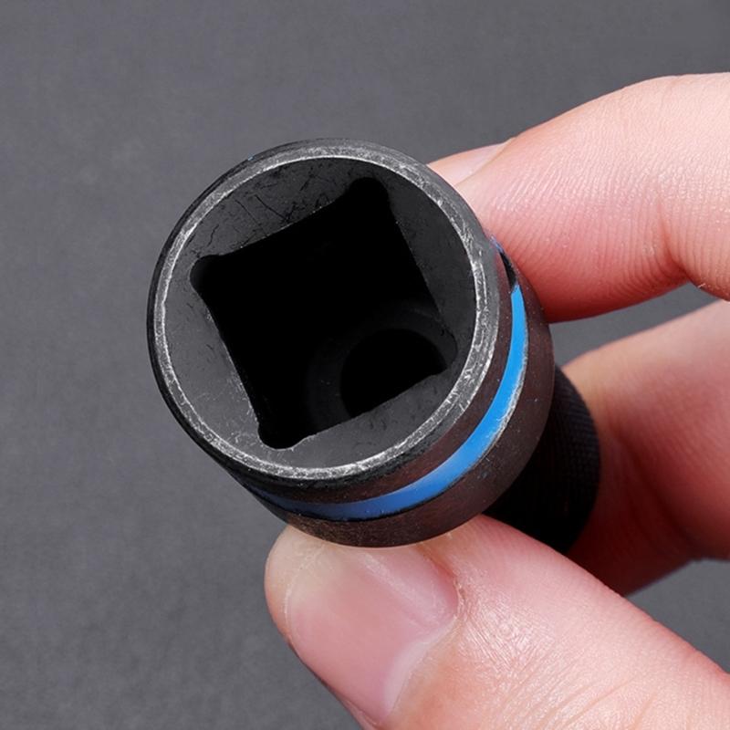 1/2" Square Drive to 1/4" Hexagonal Sockets Adapter Secure Grip Four Flutes Design AntiCorrosion For Professional DIY Projects