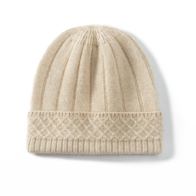 Thickened Cashmere Hat Winter Stacking Hat Cold Hat Baotou Ear Protector Outdoor Riding Hat Knitted Cold Hat