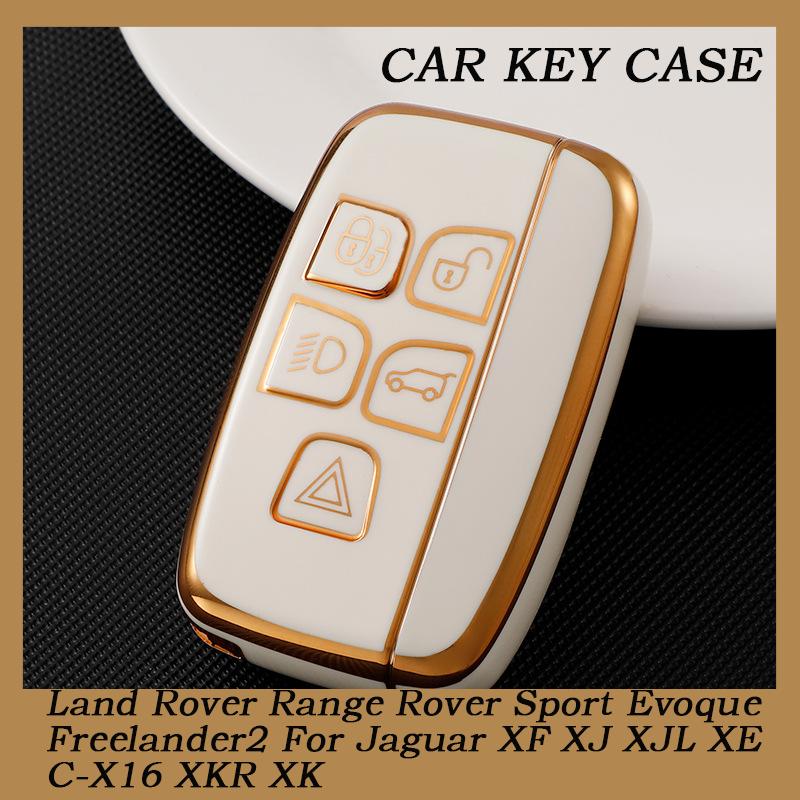 

Fashion TPU Car Remote Key Cover Case Fob For Land Rover Range Rover Sport Evoque Freelander2 For Jaguar XF XJ XJL XE C-X16 XKR XK червоний