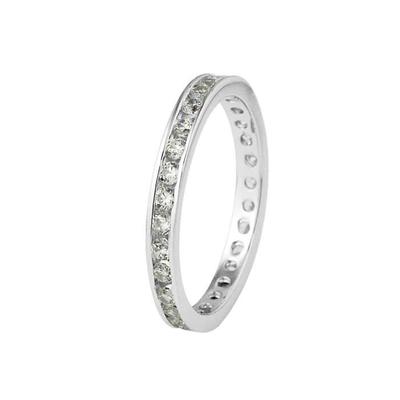 LOVA LOLA VAN DER KEEN - Wedding Ring - Full Ring - Prestige Jewelry - Synthetic Diamond - 925 Sterling Silver - Jewel
